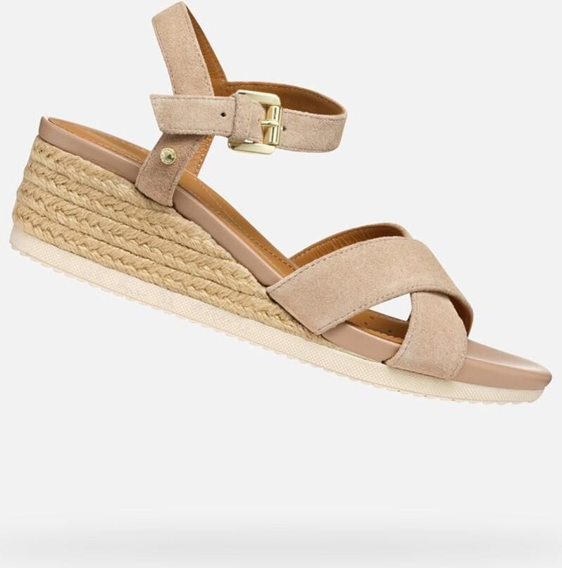 GEOX ISCHIA CORDA DAMES Sandalen ROZE BEIGE