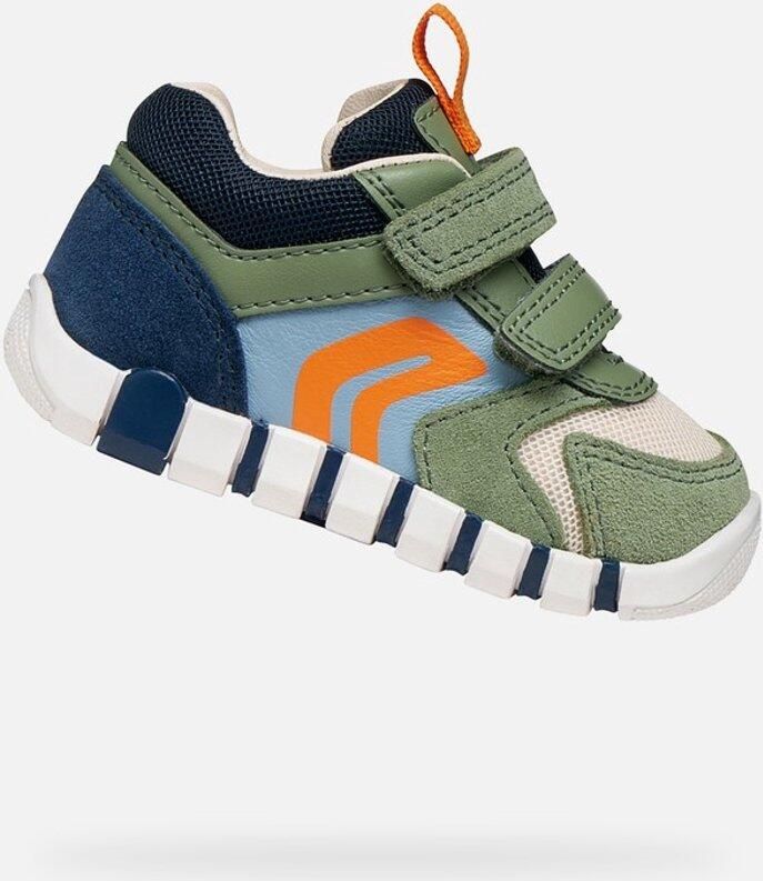 GEOX IUPIDOO DREUMES Sneakers OLIJFGROEN MARINEBLAUW