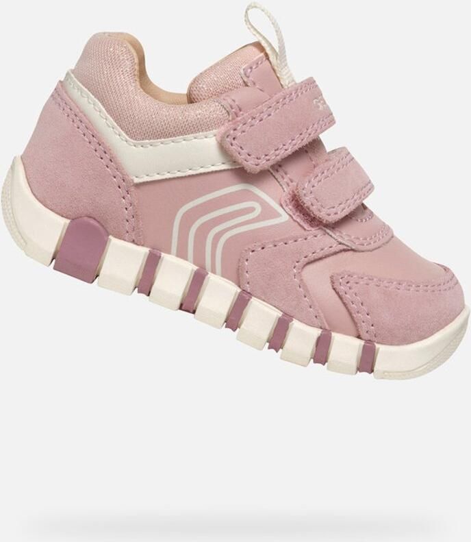 GEOX IUPIDOO PEUTER Sneakers ANTIEK ROZE IVOOR
