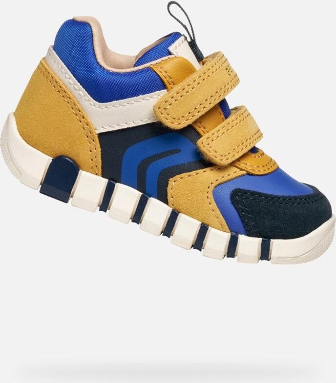 GEOX IUPIDOO PEUTER Sneakers GEEL BLAUW