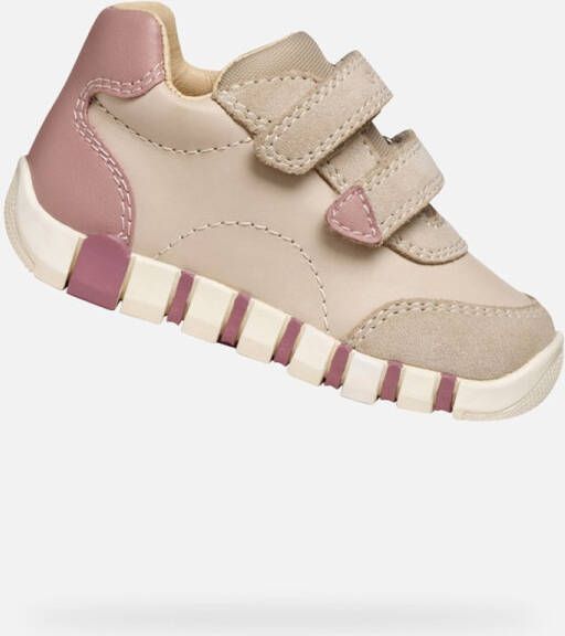 GEOX IUPIDOO PEUTER Sneakers MELKWIT LICHTROZE - Foto 2