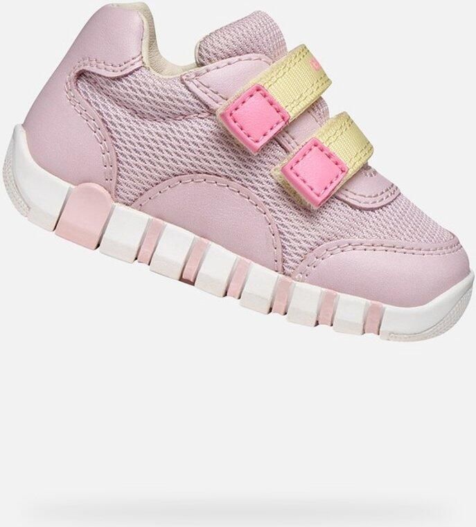 GEOX IUPIDOO PEUTER Sneakers ROZE LICHTGEEL