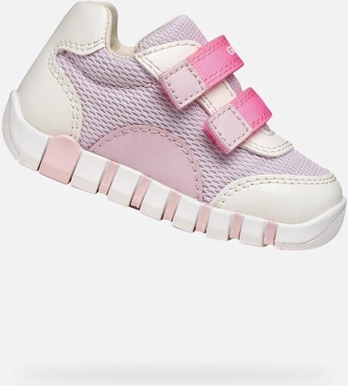 GEOX IUPIDOO PEUTER Sneakers WIT LILA