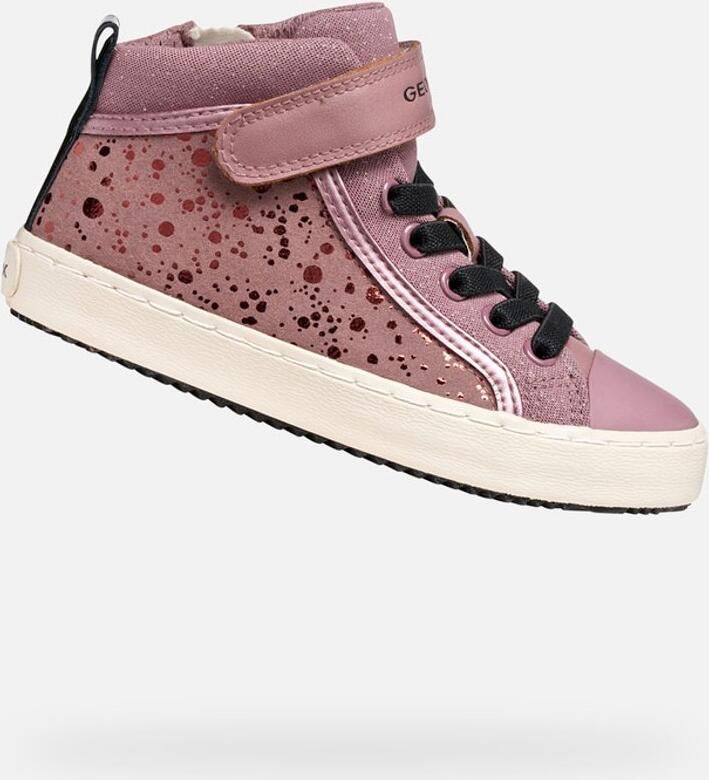 GEOX KALISPERA MEISJES Sneakers DONKERROZE ZWART