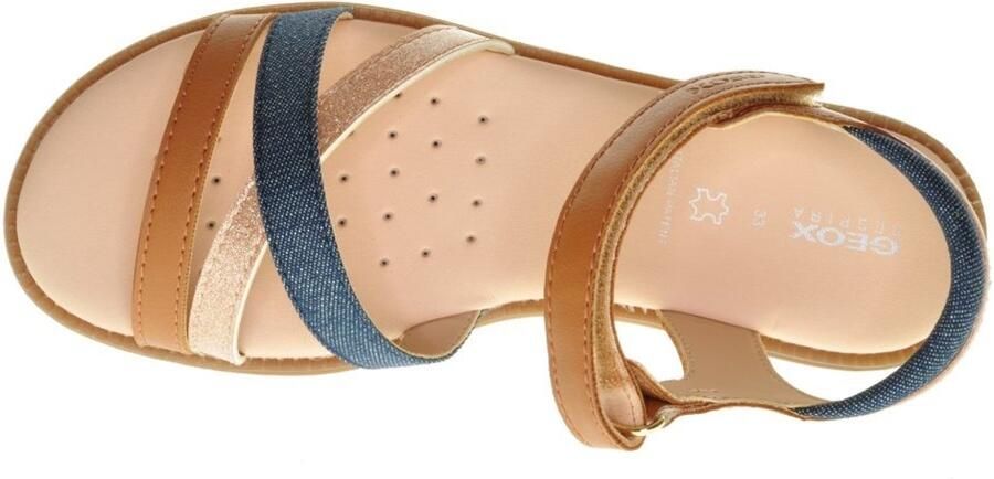 GEOX Karly Cognac Meisjessandaal Leder - Foto 4