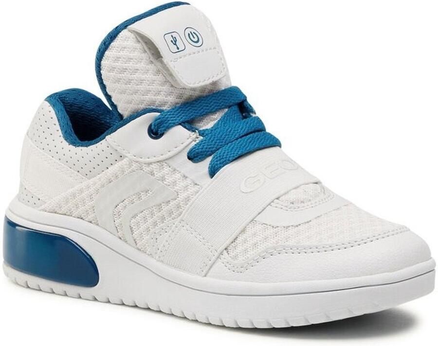 GEOX Kinderschoenen jr sneaker wit petrol wit