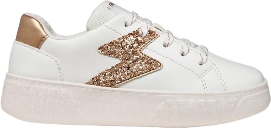 GEOX MIKIROSHI MEISJES Sneakers WIT ROSÉGOUD