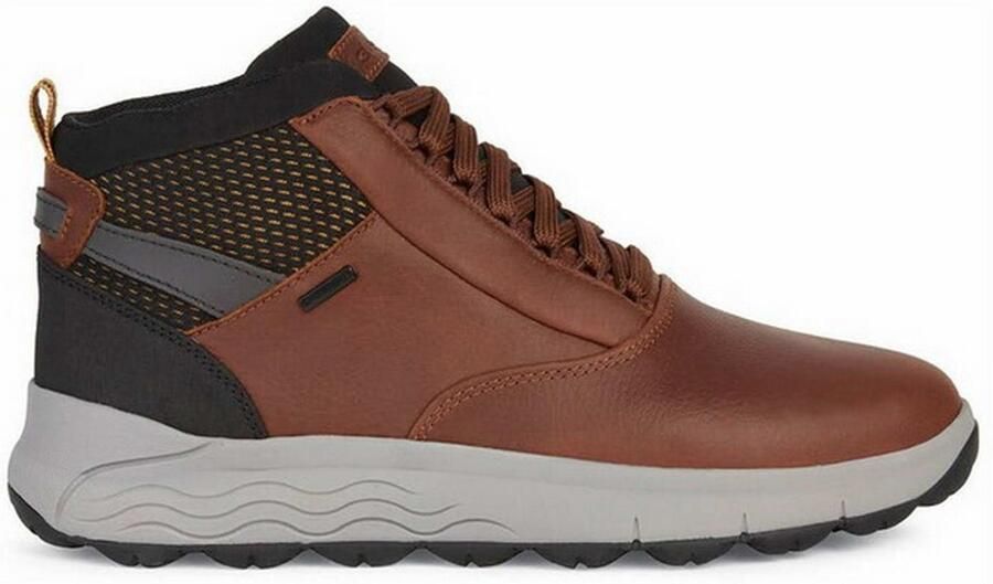 Geox Bruine Enkellaarzen voor nen Brown