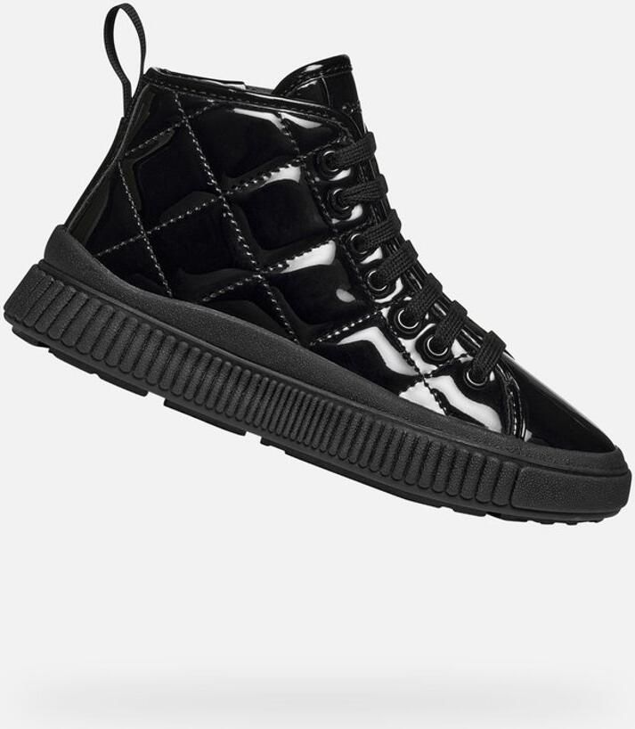 GEOX LAQUINNY MEISJES Sneakers ZWART