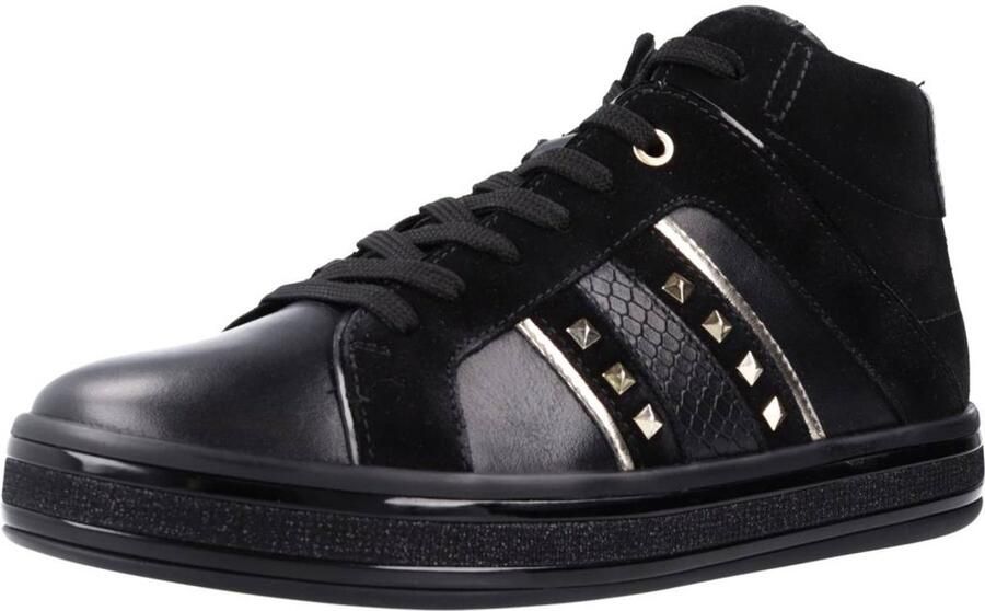 GEOX Leelu leren sportschoenen met hoge bovenkant