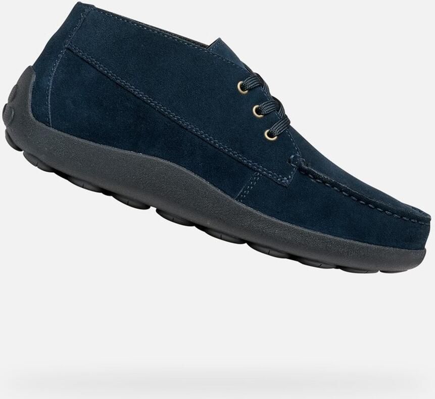GEOX U66HLA Vrije tijd half-hoog Heren veterschoen Heren sneakers Blauw