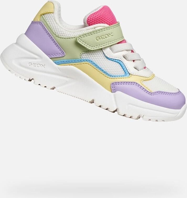 GEOX LOFTUS MEISJES Sneakers VEELKLEURIG WIT