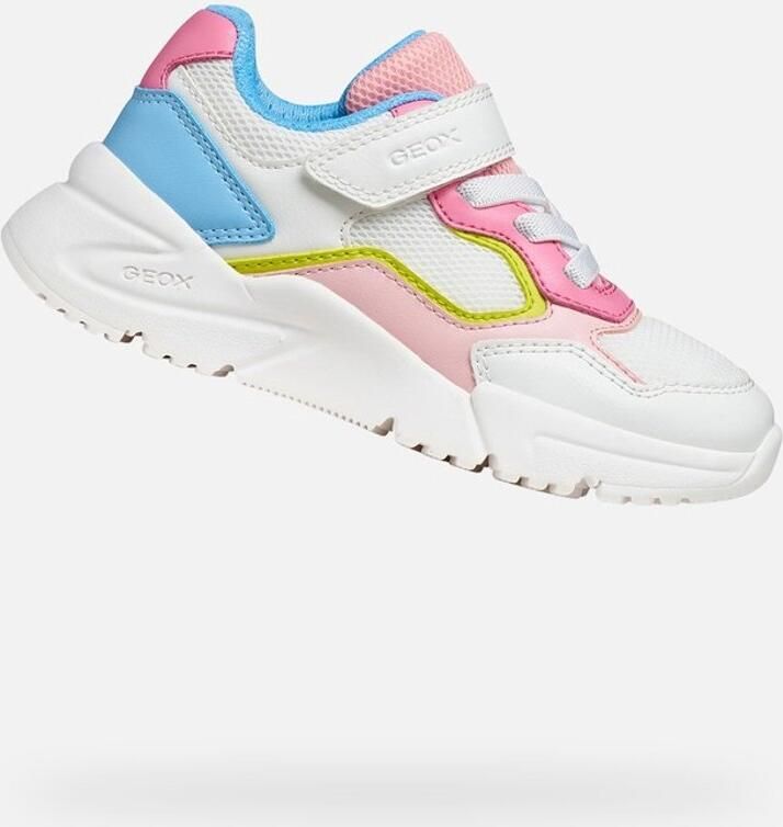 GEOX LOFTUS MEISJES Sneakers WIT ROZE - Foto 2