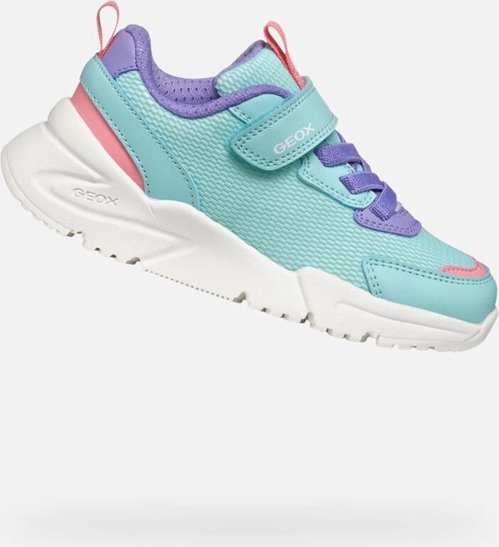 GEOX LOFTUS MEISJES Sneakers ZEEGROEN LILA