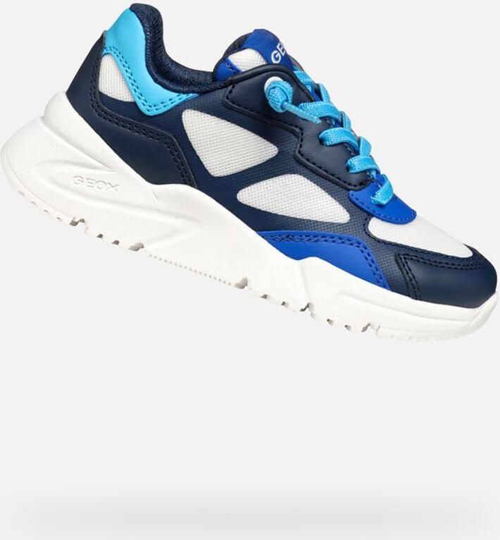 GEOX LOFTUS TIENERS Sneakers WIT MARINEBLAUW