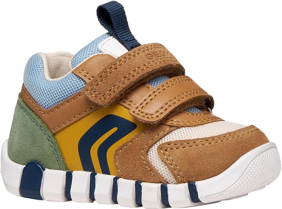 GEOX Lupidoo B.D Suede Mesh leren sneakers voor kinderen - Foto 3