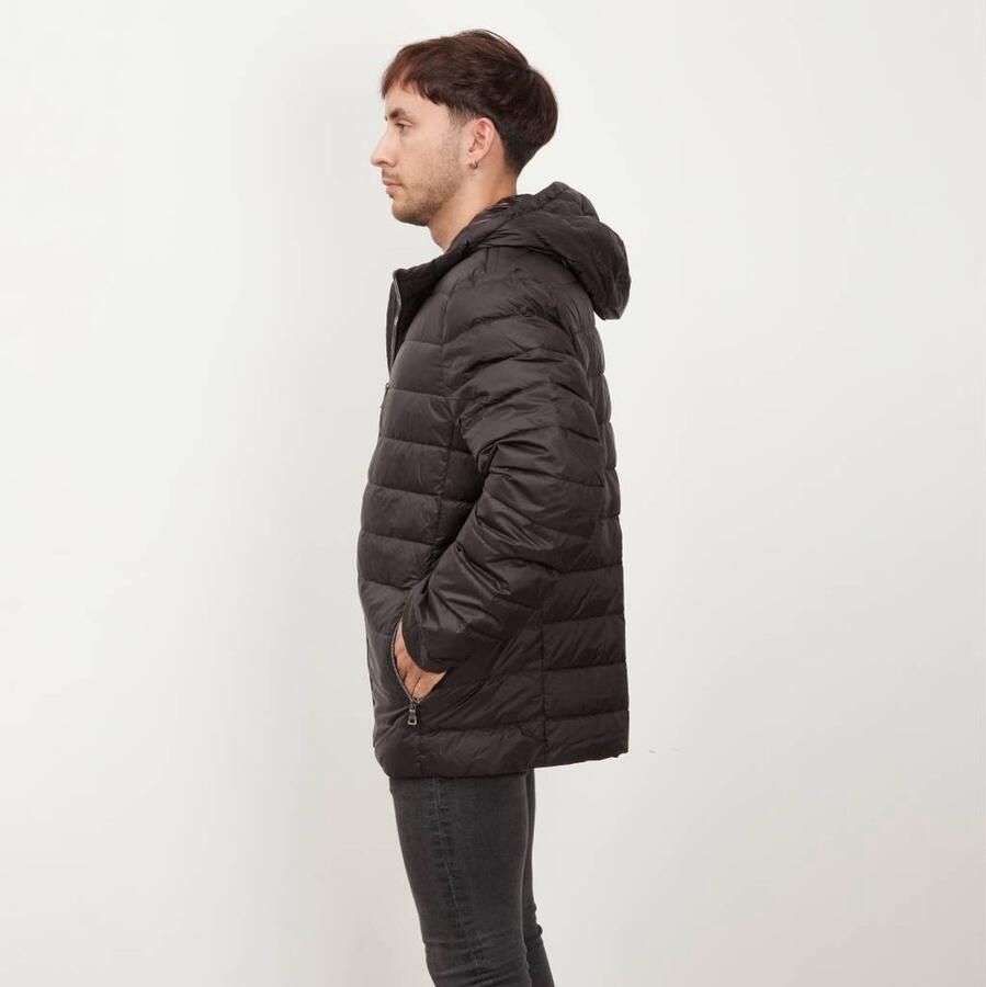 GEOX M2625B T2562 M DERECK HOOD JACKET Zwart 56