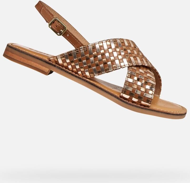GEOX MADDALUSIA C DAMES Sandalen TABAK BRONS