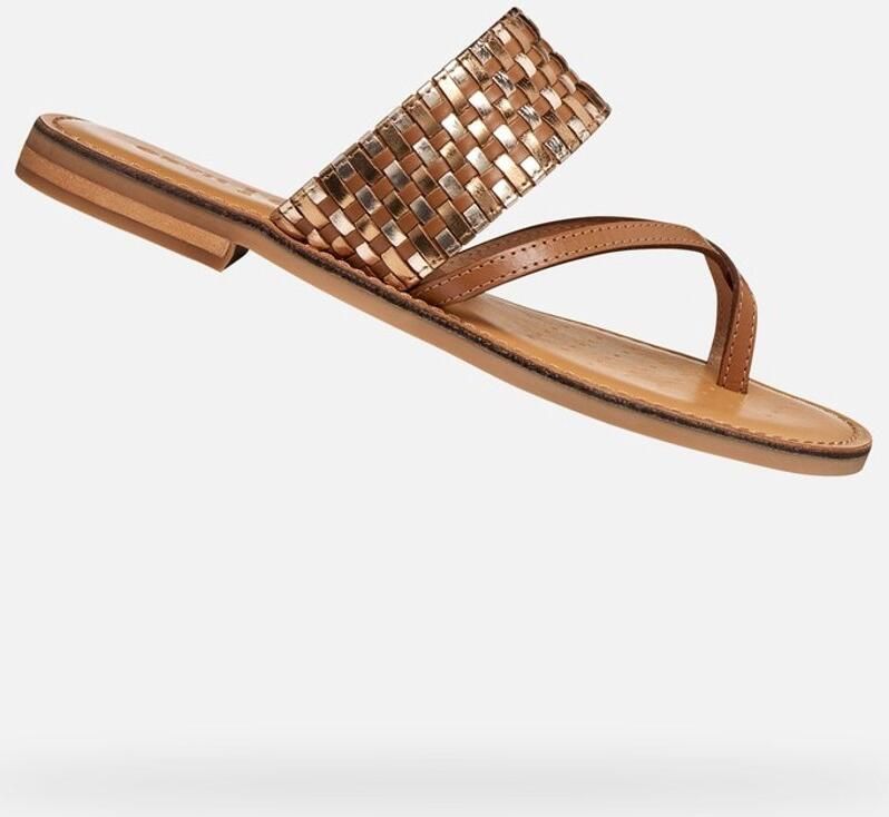 GEOX MADDALUSIA C DAMES Sandalen TABAK BRONS