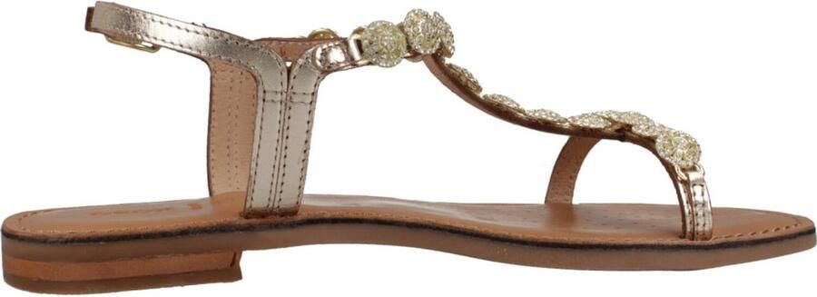 GEOX Maddalusiac Sandalen Goud Vrouw