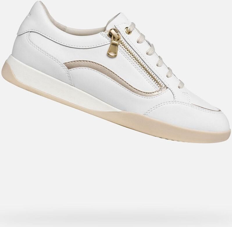 GEOX MARYEMY DAMES Sneakers WIT LICHTGOUD - Foto 2