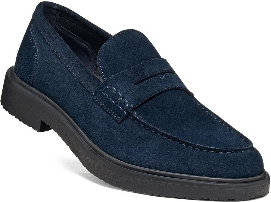 GEOX MASSIMIANO heren leren mocassin U66H9A 00022 schoen blauw