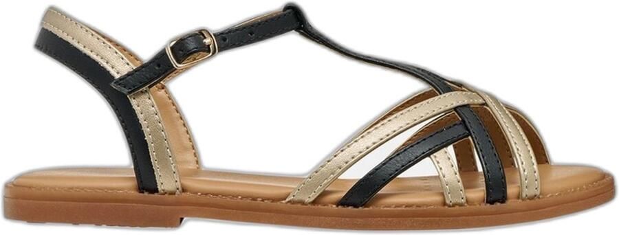 GEOX SANDAL KARLY MEISJES Sandalen ZWART PLATINA