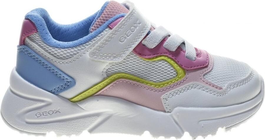 GEOX LOFTUS MEISJES Sneakers WIT ROZE