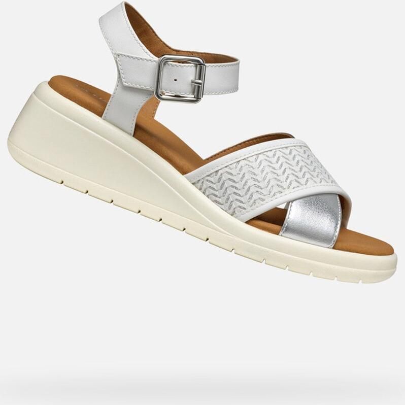 GEOX MELICONIA DAMES Sandalen WIT - Foto 2