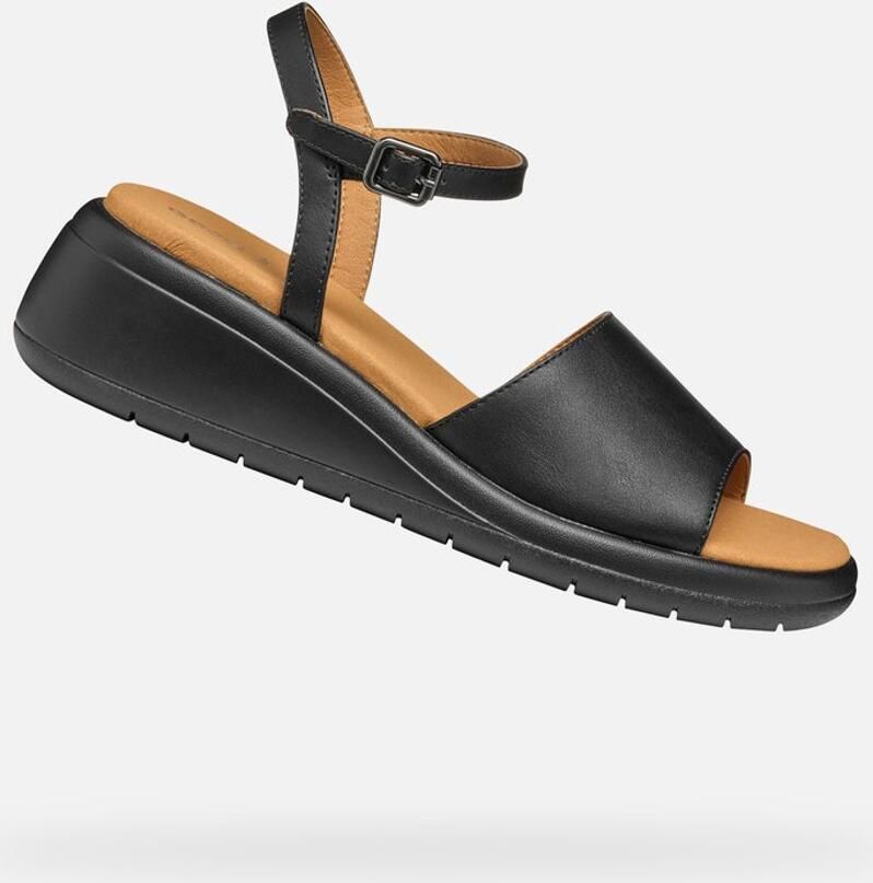 GEOX MELICONIA DAMES Sandalen ZWART