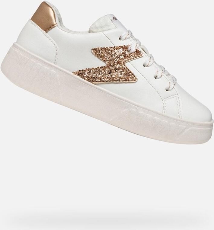 GEOX MIKIROSHI MEISJES Sneakers WIT ROSÉGOUD