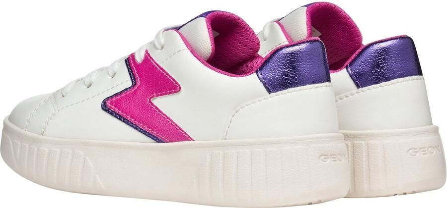 GEOX Mikiroshi Synth.Lea lage sneakers met veters voor kinderen