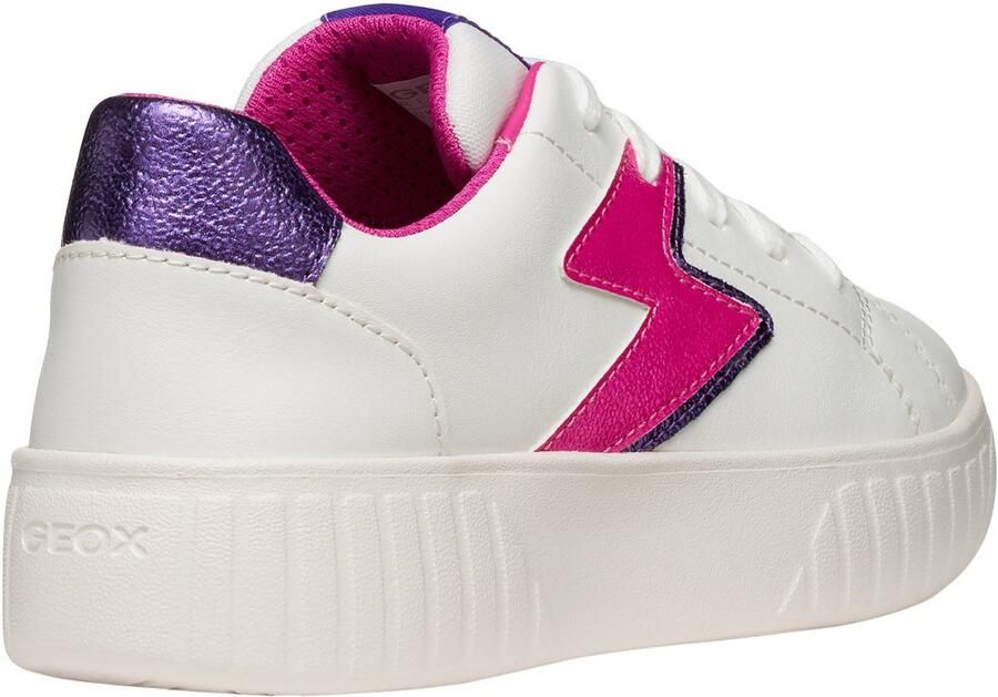 GEOX Mikiroshi Synth.Lea lage sneakers met veters voor kinderen