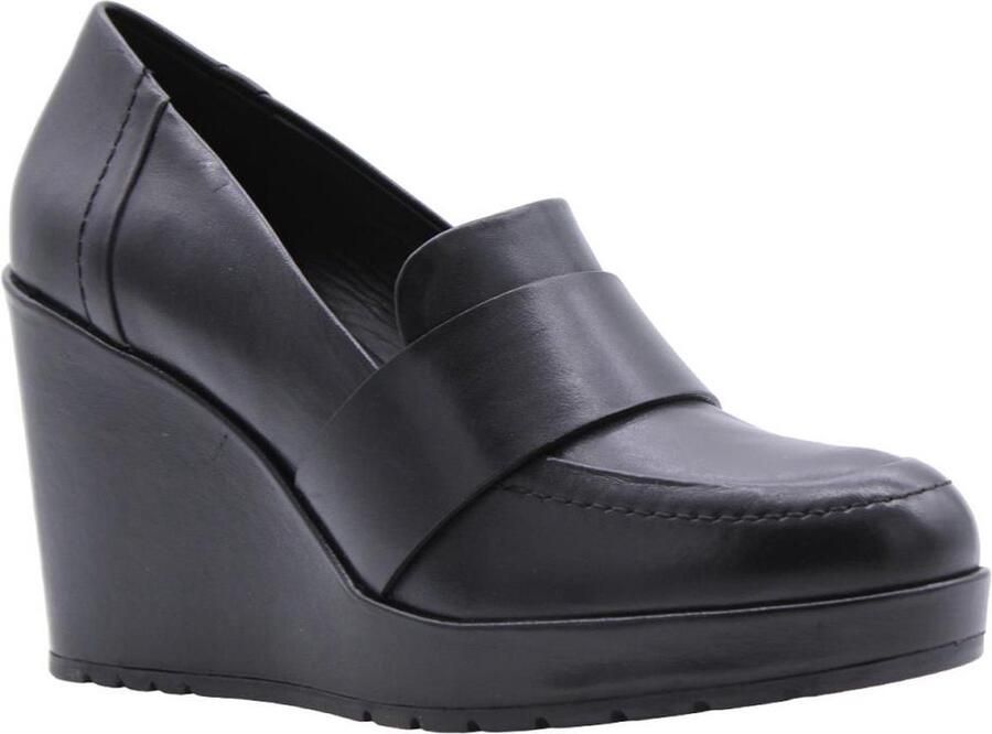Geox Zwarte Leren Damesschoenen Spherica Stijl Black Dames - Foto 3