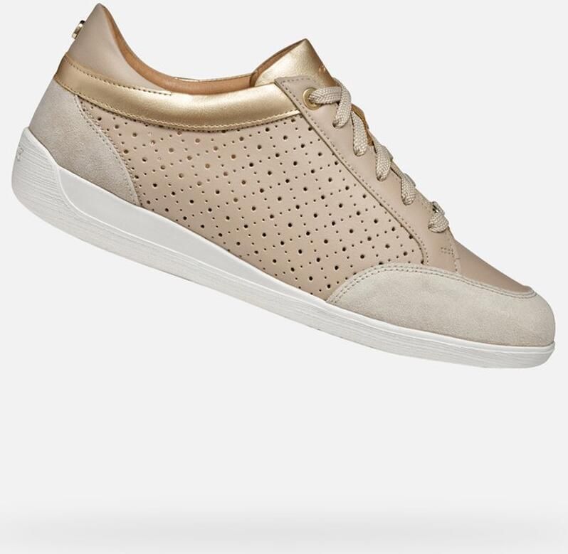 GEOX MYRIA DAMES Sneakers LICHTE TAUPEKLEUR