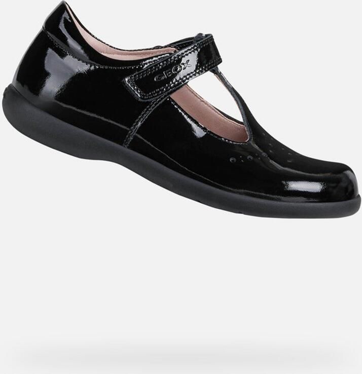 GEOX NAIMARA MEISJES Veterschoenen ZWART