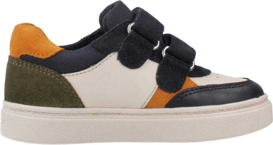 GEOX Nashik Offwhite-Blauwe Velcroschoen