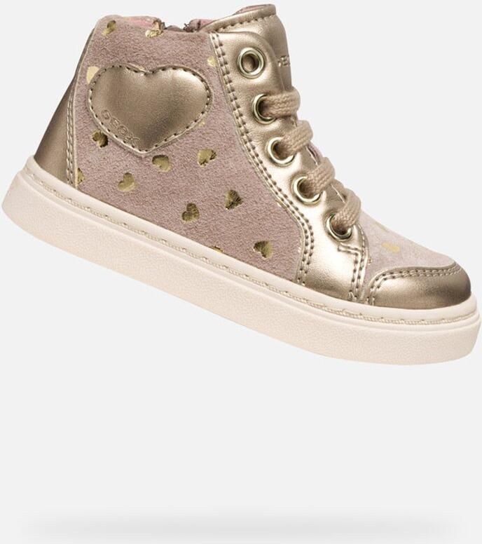 GEOX NASHIK PEUTERMEISJES Sneakers DONKERBEIGE - Foto 2