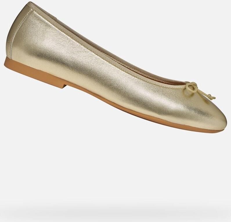 GEOX NEW PALMARIA DAMES Ballerina's LICHTGOUD MELKWIT