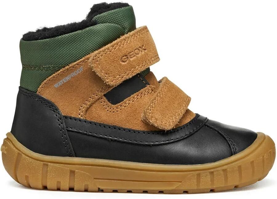 GEOX Omar Waterproof Baby Laarzen Bruin Zwart Jongens