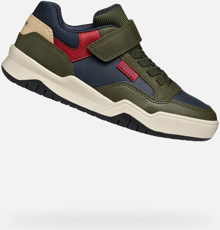 GEOX PERTH JONGENS Sneakers MILITAIR GROEN MARINEBLAUW - Foto 3