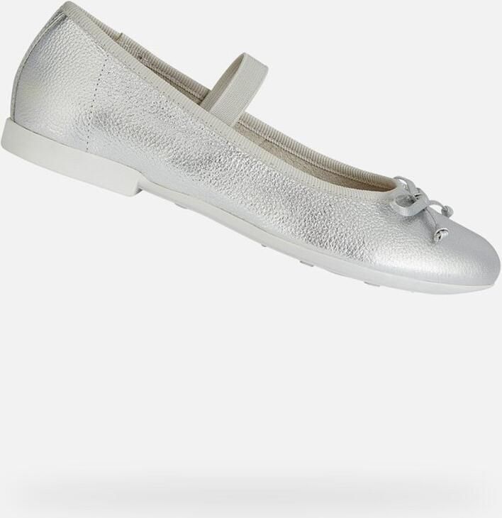 GEOX PLIE MEISJES Ballerina's ZILVERKLEUR