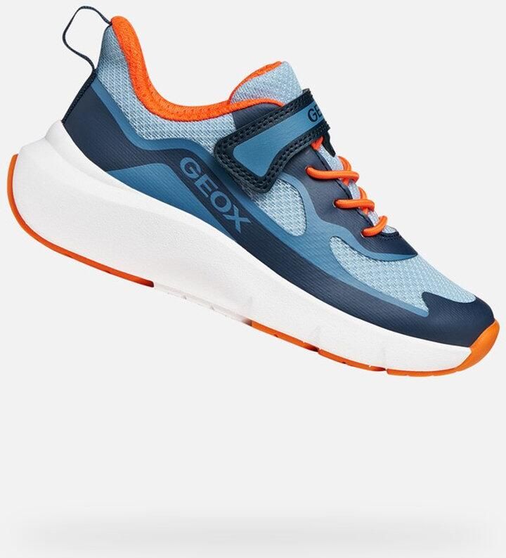 GEOX PRO-RAN JONGENS Sneakers MARINEBLAUW ORANJE