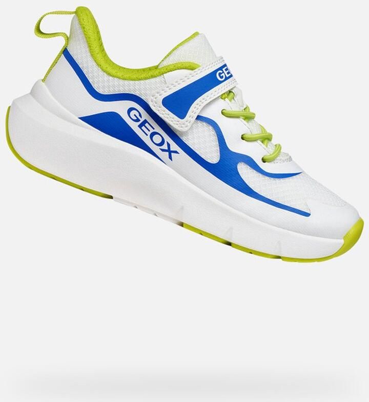 GEOX PRO-RAN JONGENS Sneakers WIT KONINGSBLAUW