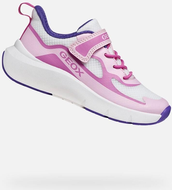 GEOX PRO-RAN TIENERS Sneakers ROZE WIT