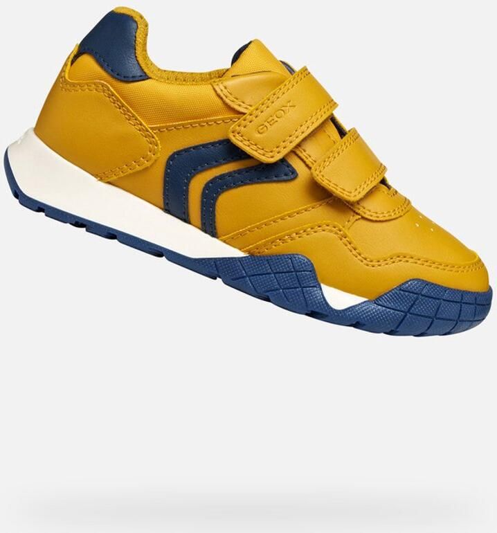 GEOX RANN-E JONGENS Sneakers GEEL NAVY BLAUW