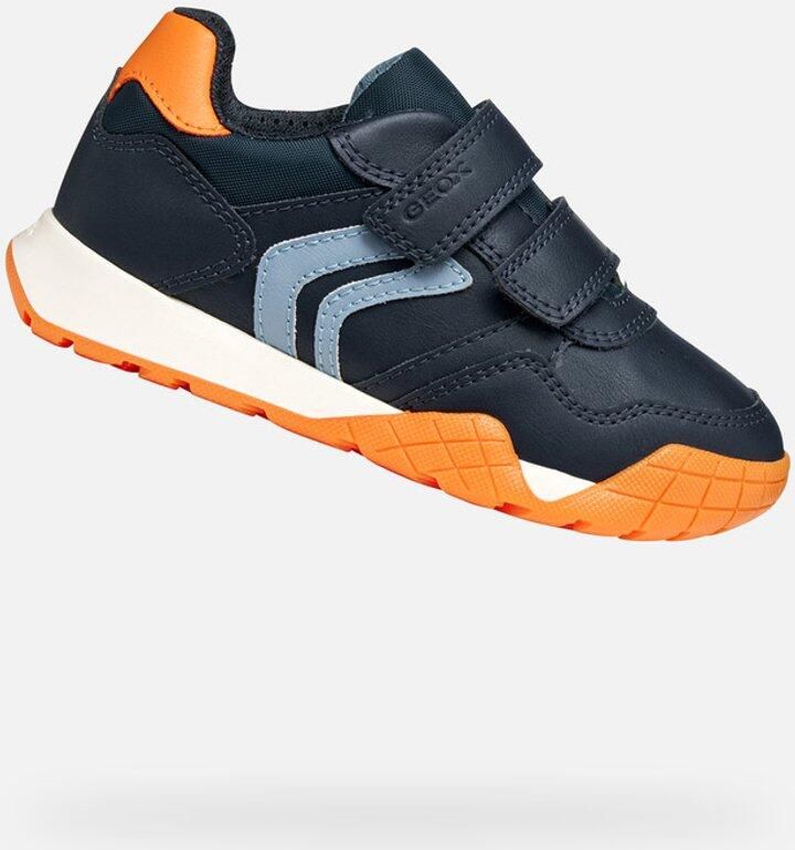 GEOX RANN-E JONGENS Sneakers MARINEBLAUW ORANJE