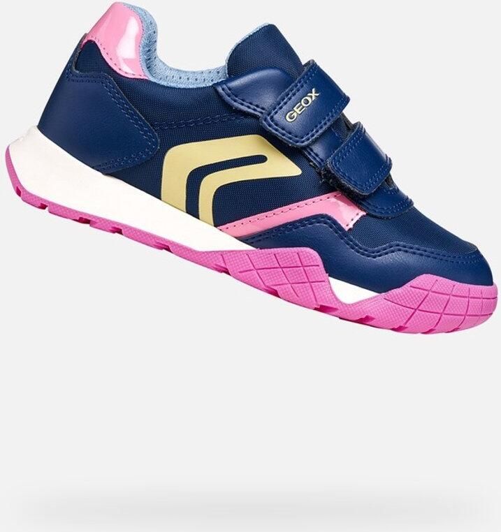 GEOX RANN-E MEISJES Sneakers KONINGSBLAUW ROZE