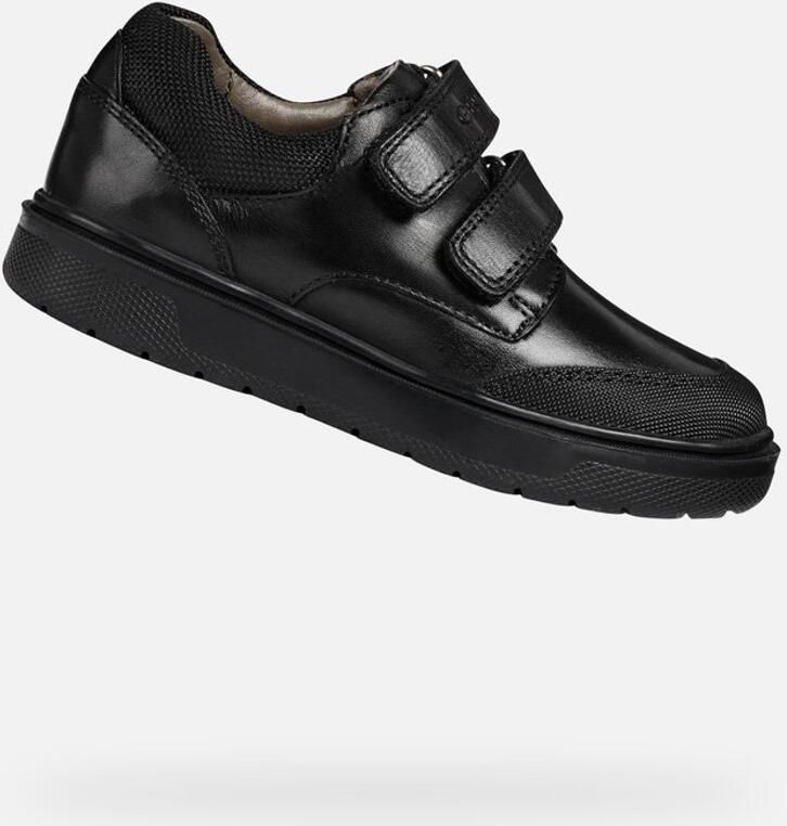 GEOX Boys J Riddock Touch Fastening Leather Shoe (Black) - Foto 2