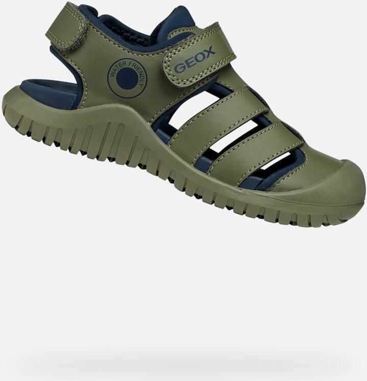 GEOX S. FUSBETTO PRO JONGENS Sandalen SALIEGROEN MARINEBLAUW